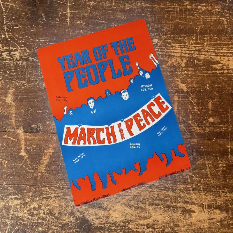 Year of the People Civil Rights - Metal Movie Wall Sign - Vintage Art