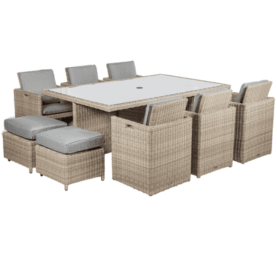 10 Seater Rectangular Cube Set