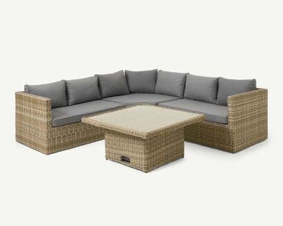 Adjustable Square  table Corner Lounging Set