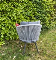 Aspen Anthracite Grey 4-Seater Garden Dining Table & Chairs Set