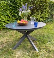 Aspen Anthracite Grey 4-Seater Garden Dining Table & Chairs Set