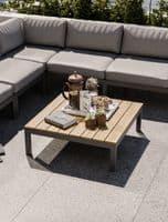 Aspen  Teak 5 Seater Modular Mini Corner Lounging Set with Coffee Table