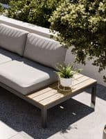Aspen  Teak 5 Seater Modular Mini Corner Lounging Set with Coffee Table