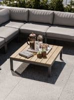 Aspen Teak 6-Seater Modular Corner Lounging Set with CoffeTable