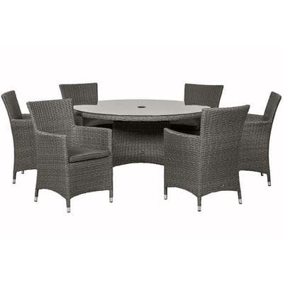 Paris 6 Seater Round Carver Dining Set