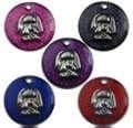 Dog Face Glitter Pet Tag