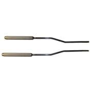 Pair of long left and right side elevators.