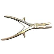 Rongeur - 10" double action straight with slight off set jaw