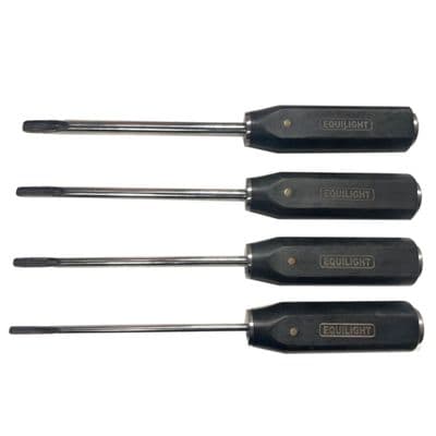 Set of 4 straight Half moon style elevators.