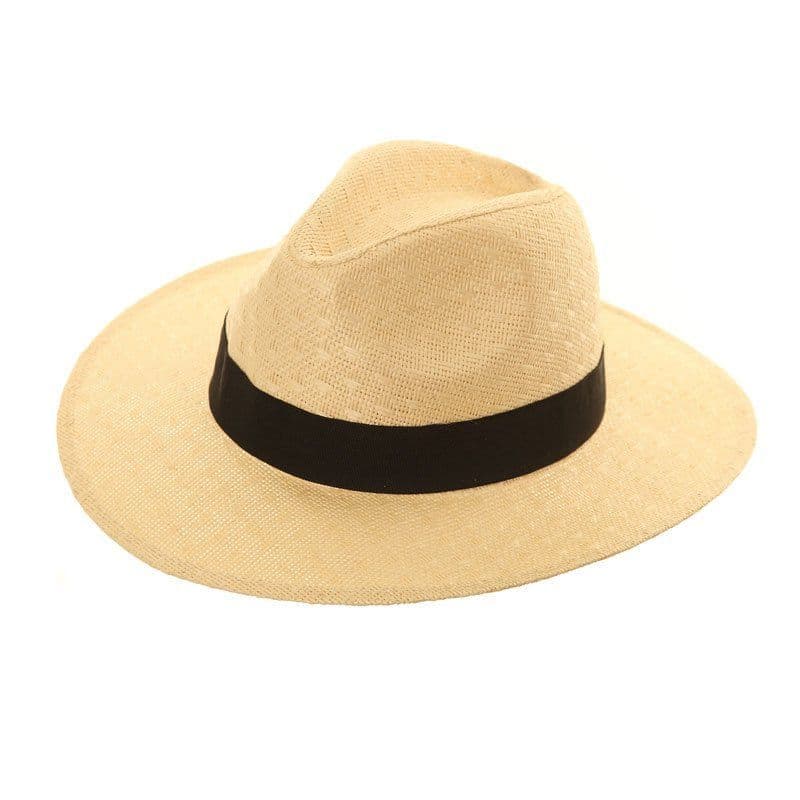 Men's / Ladies Straw Fedora Hat Natural Colour It's My Hat