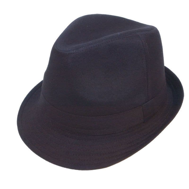Unisex Black Trilby Hat 100 Cotton Trilby It's My Hat