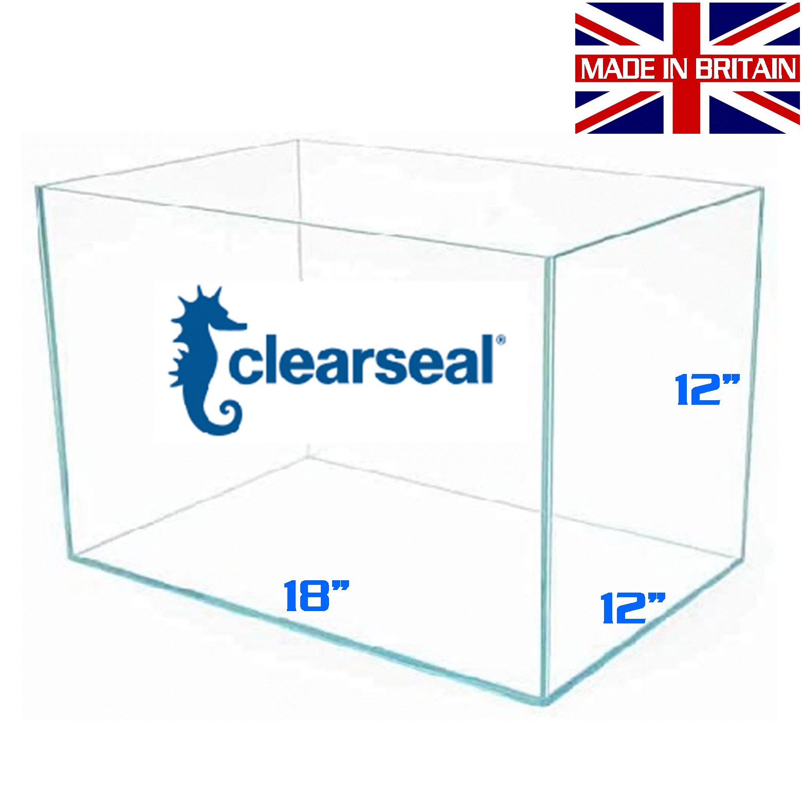 CLEARSEAL 18" X 12" X 12" GLASS TANK