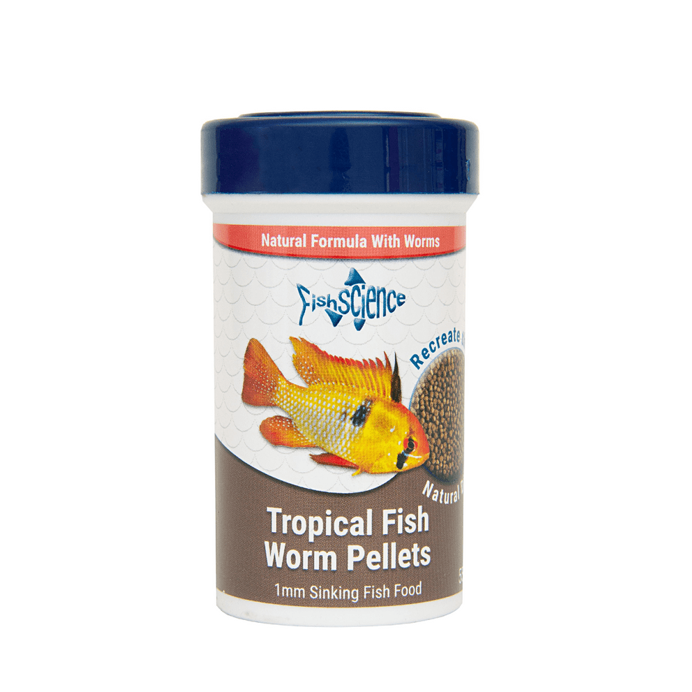 Tropical Fish Worm Pellets Food FISH SCIENCE