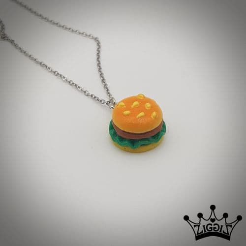 Burger Necklace