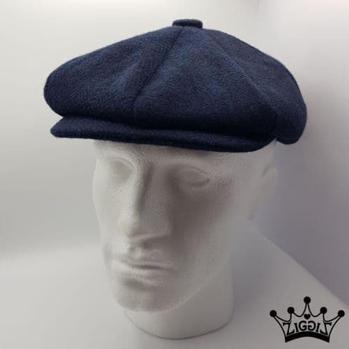 Navy Herringbone Bakerboy