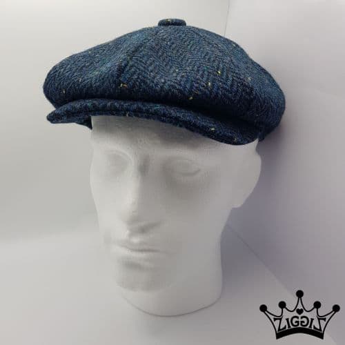 Navy Herringbone with Speckles Bakerboy