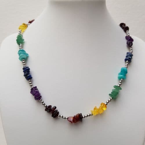 Rainbow Chip Necklace