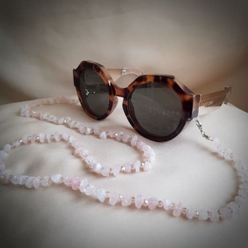 Rose Quartz Glasses Chain