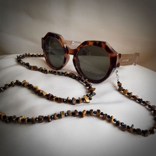 Tiger's Eye Glasses Chain