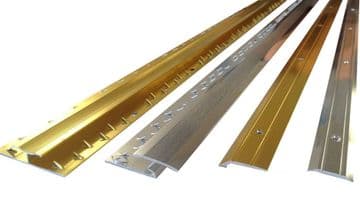 Threshold strips/door bars in Brass or Silver colour
