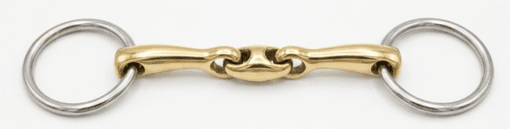 10mm double jointed Loose Ring Snaffle.  40mm  Rings
