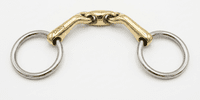 10mm double jointed Verbended Loose Ring Snaffle.  40mm  Rings