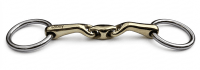 10mm double jointed Verbended Loose Ring Snaffle.  40mm  Rings