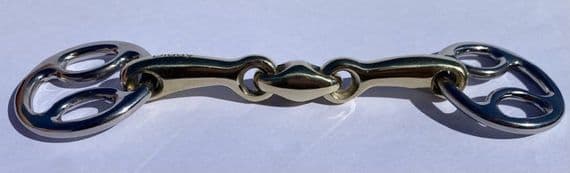 10mm Double Jointed Wilkie Snaffle.  40mm Rings