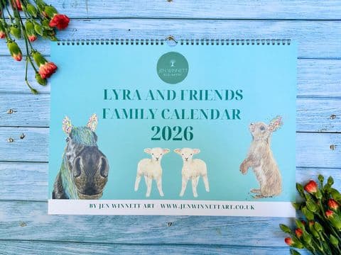 2026 FAMILY LYRA AND FRIENDS WALL CALENDAR