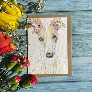 AMBER THE WHIPPET ECO-CARD