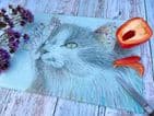 AURELIA THE CAT ECO CHOPPING BOARD/ WORKTOP SAVER