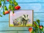 BADGER BIRTHDAY ECO CARD