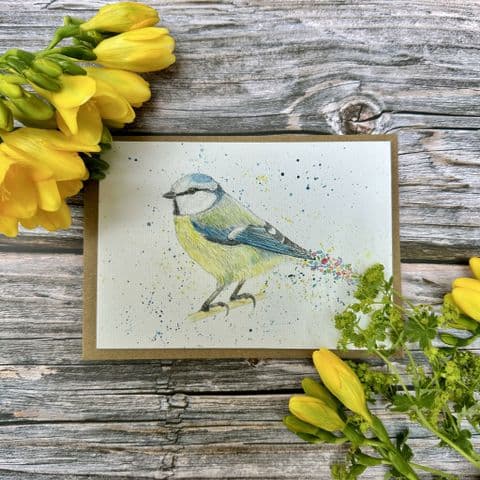 BETTY THE BLUETIT ECO-CARD