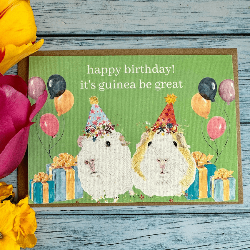 BIRTHDAY GUINEA PIGS ECO CARD