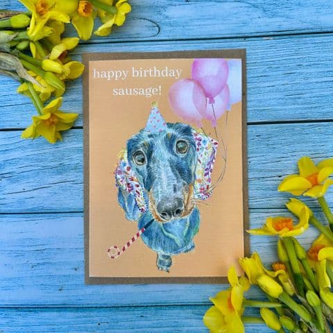 BIRTHDAY SAUSAGE ECO CARD