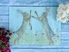 BOXING HARES ECO CHOPPING BOARD/ WORKTOP SAVER