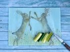 BOXING HARES ECO CHOPPING BOARD/ WORKTOP SAVER