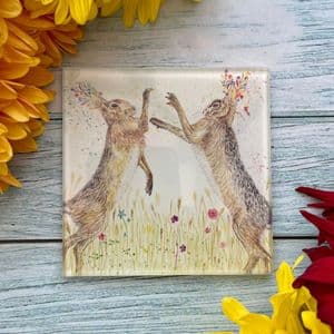 BOXING HARES ECO-COASTER