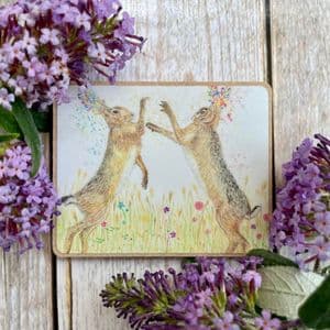 BOXING HARES ECO FRIDGE MAGNET