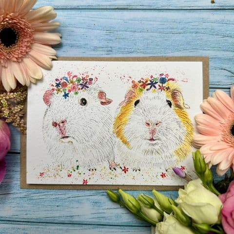 BUBBLE AND SQUEAK GUINEA PIGS ECO-CARD