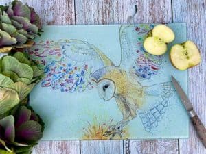 BUNTY THE BARN OWL CHOPPING BOARD