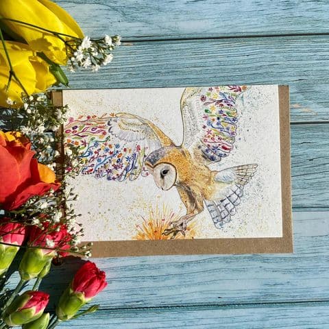 BUNTY THE BARN OWL ECO-CARD