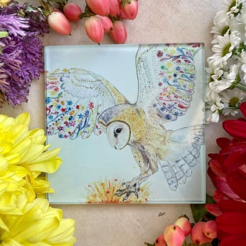 BUNTY THE BARN OWL ECO-COASTER
