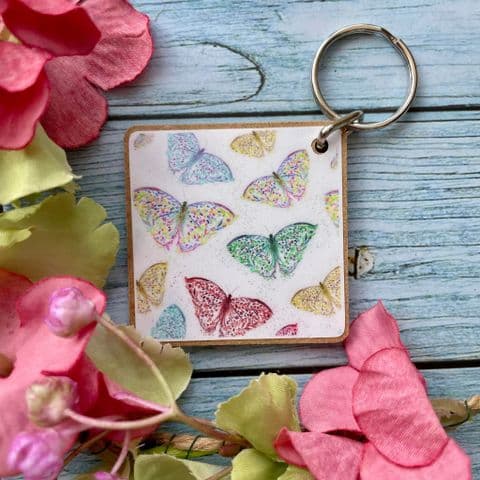 BUTTERFLIES ECO KEYRING
