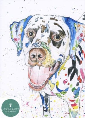 CHARLIE THE DALMATION - SIGNED PRINT