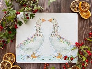 CHRISTMAS GEESE LUXURY CORK PLACEMAT