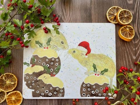 CHRISTMAS MICE LUXURY CORK PLACEMAT