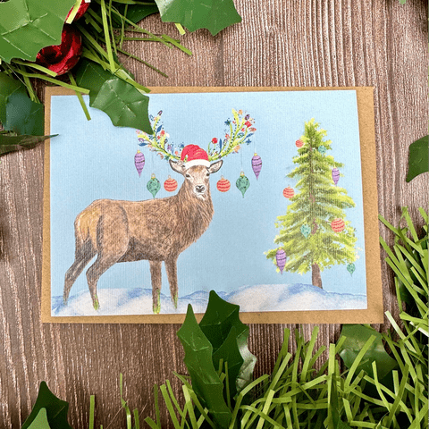 CHRISTMAS STAG ECO CARD