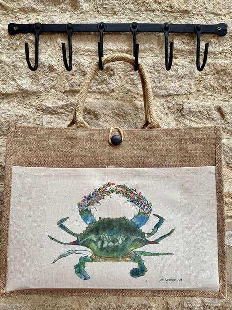 CLAUDE THE CRAB ECO JUTE BAG