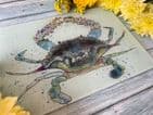 CLAUDE THE CRAB MINI ECO CHOPPING BOARD/ WORKTOP SAVER